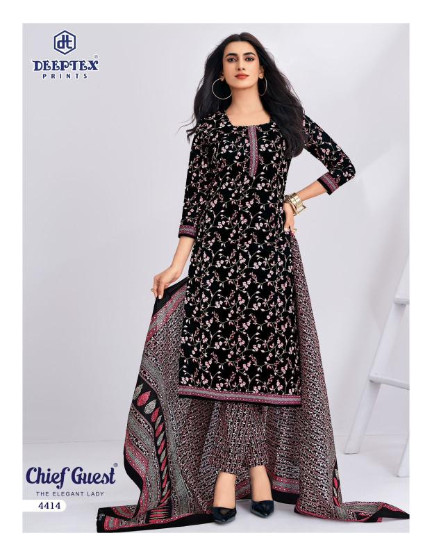 Deeptex chief guest vol-44 two top cotton dress material wholesale pune